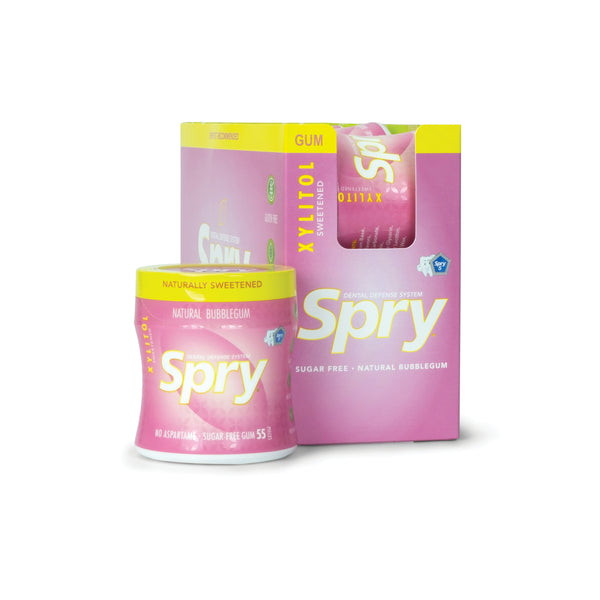 55ct Spry Gum - Bubblegum (Pack of 6)