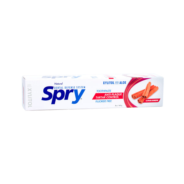 Spry Toothpaste - Cinnamon (No Fluoride - 6 pack)