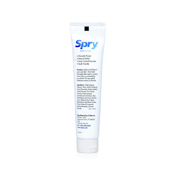 Spry Toothpaste - Cinnamon (No Fluoride - 6 pack)