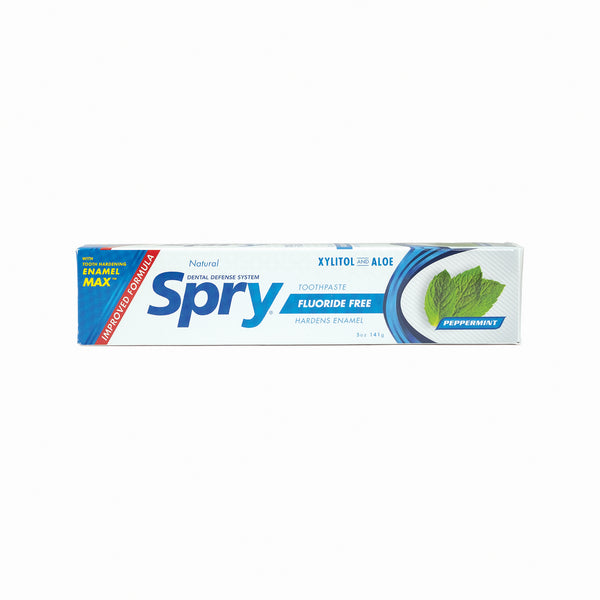 Spry Toothpaste - Peppermint (No Fluoride - 6 pack) - AllXylitol.com